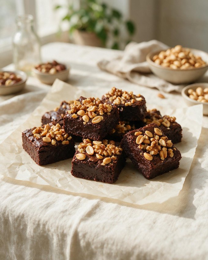 Brownies Kacang & Sea Salt