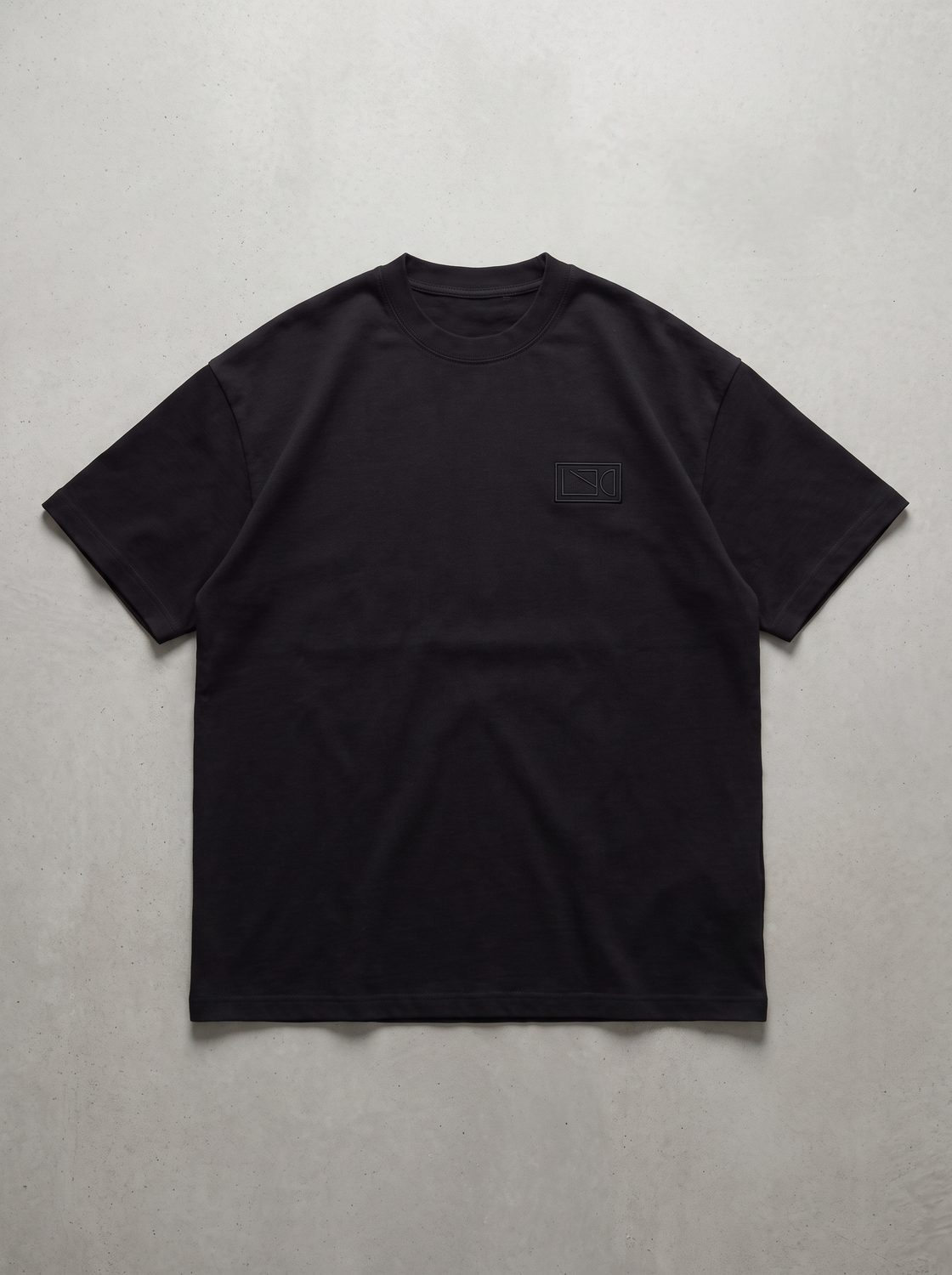 3D Applique Embroidery Oversized Tee
